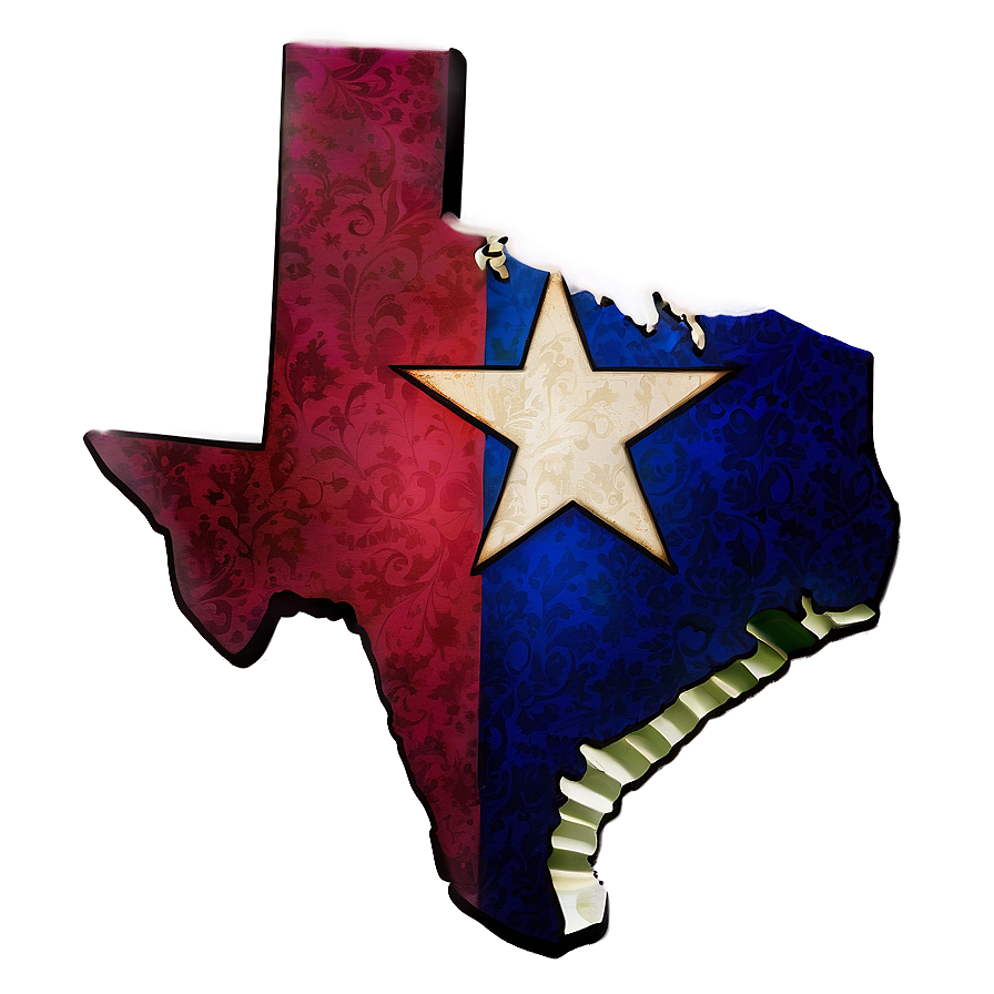 Texas Map Outline Png Aay PNG Image