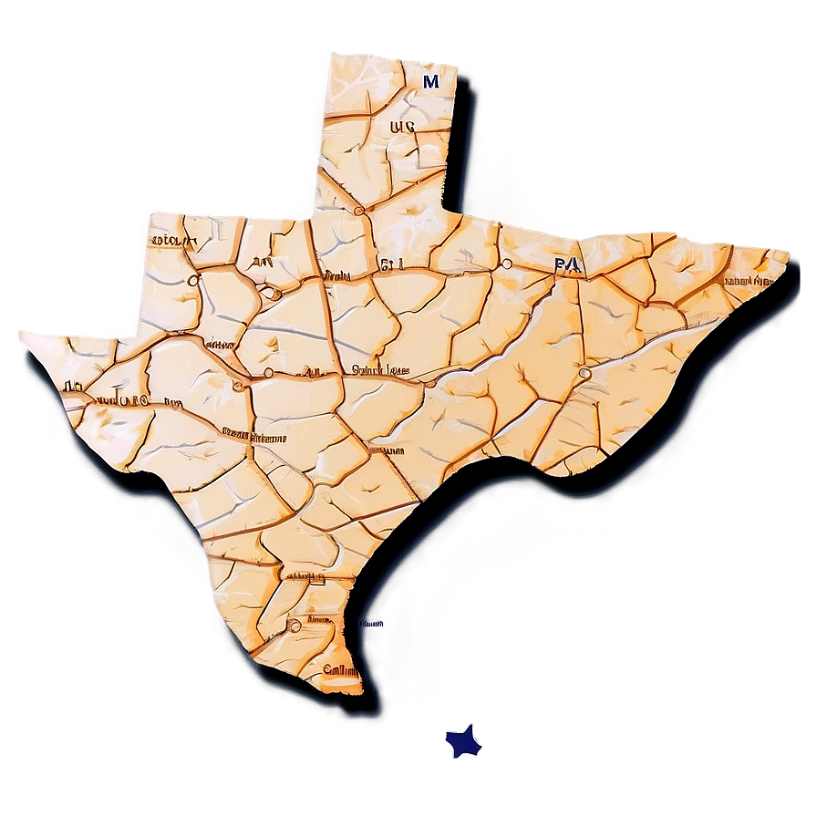 Texas Map Silhouette Png 55 PNG Image