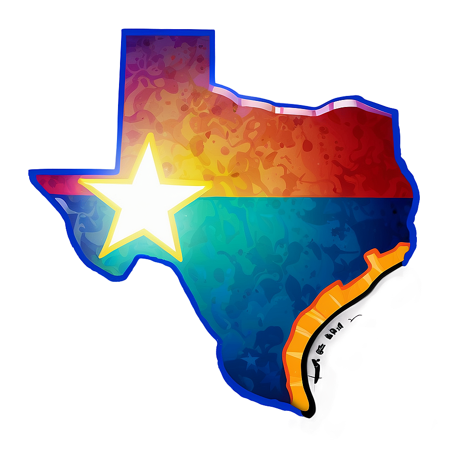 Texas Outline Design Png 98 PNG Image