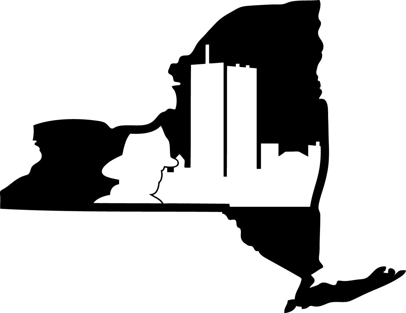 Texas Silhouette Skyline PNG Image