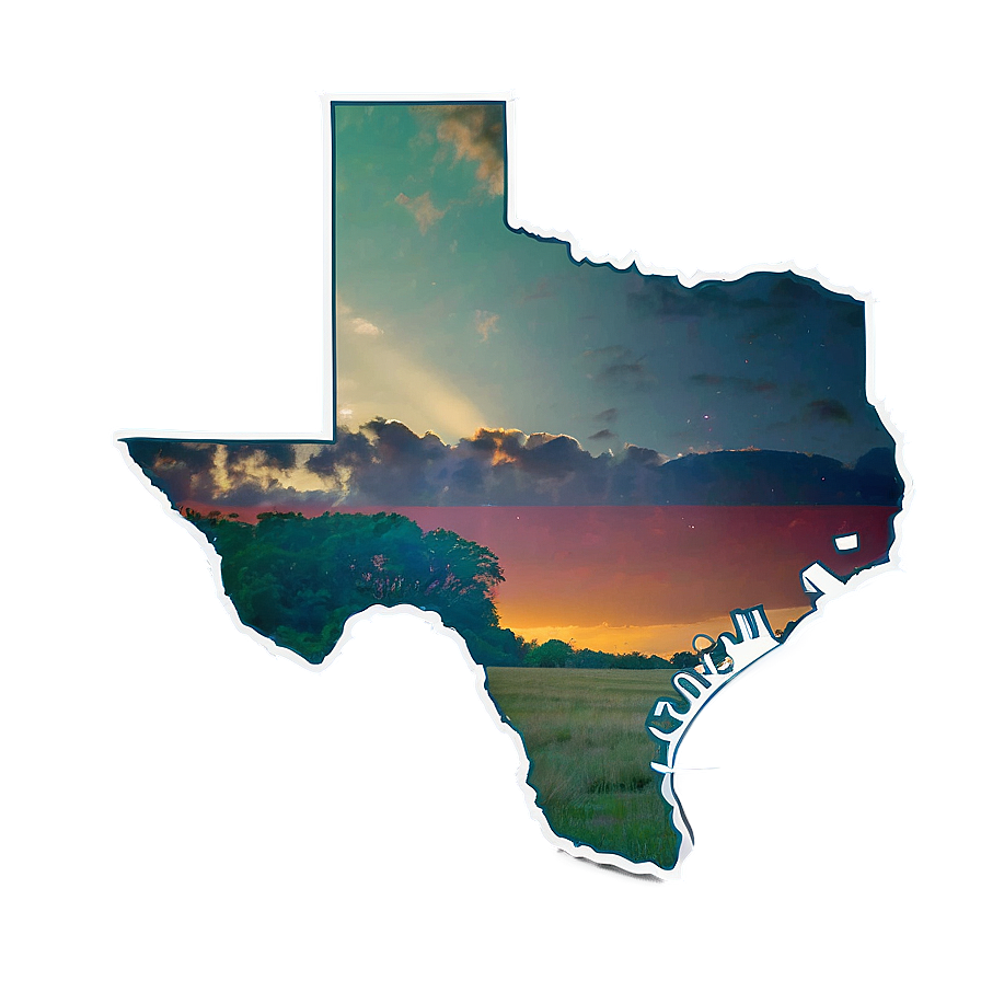 Texas State Silhouette Outline Png 49 PNG Image