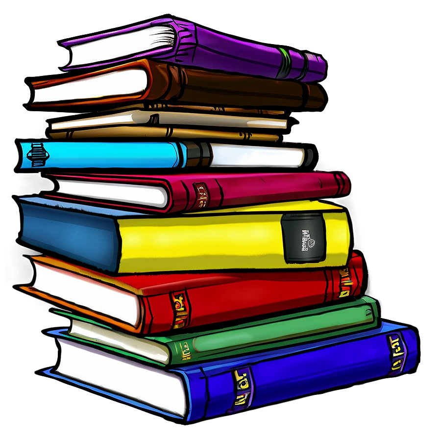 Textbooks Pile Png Ncn88 PNG Image