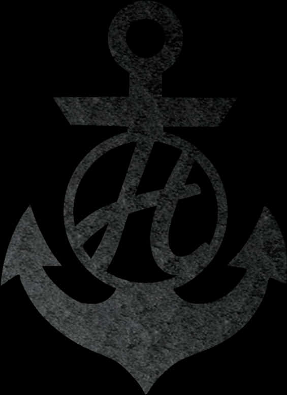 Textured Anchor Graphic PNG Image