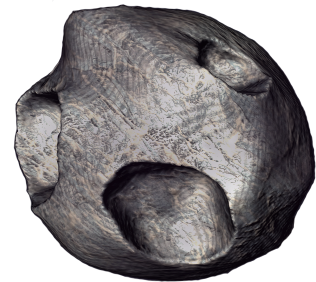 Textured Asteroid Surface3 D Render PNG Image