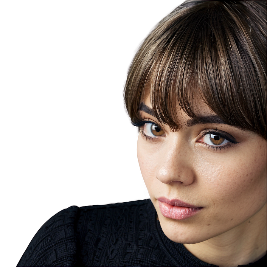 Textured Bangs Hairstyles Png Ayu58 PNG Image