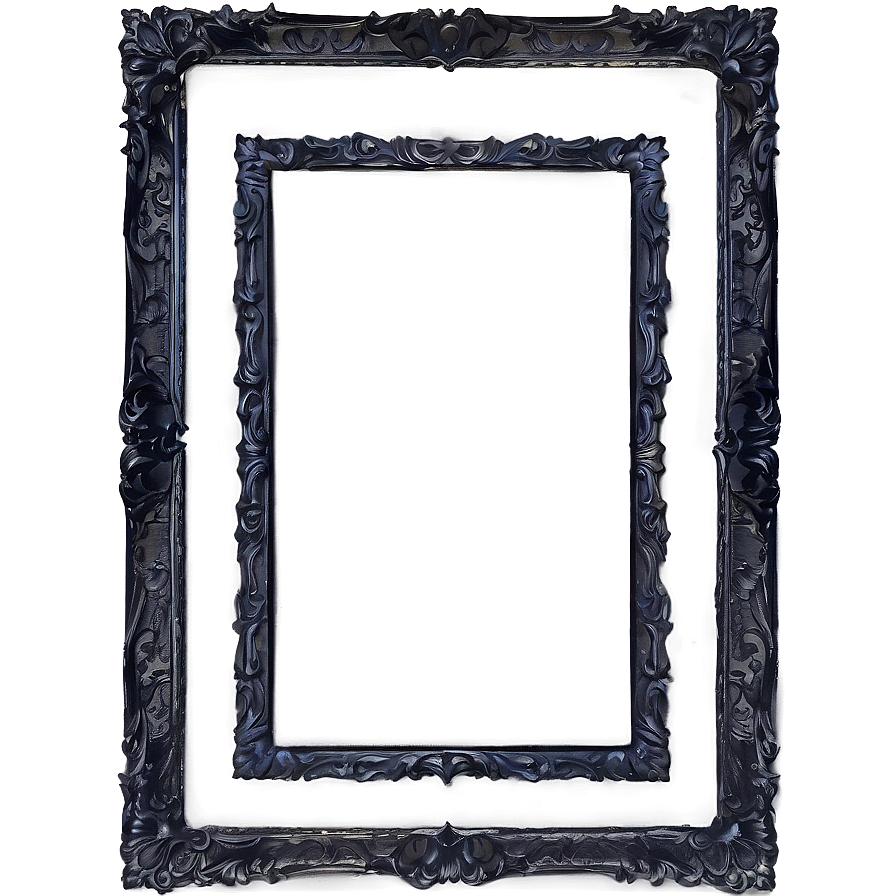 Textured Black Frame Png 05252024 PNG Image