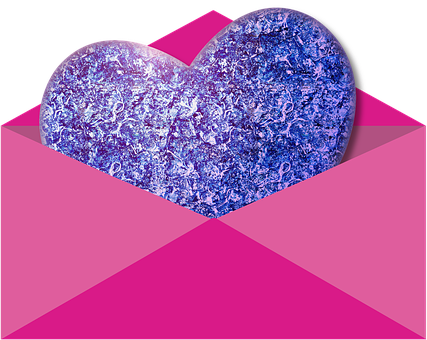 Textured Blue Heart Artwork PNG Image