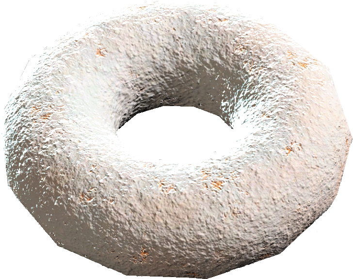 Textured Donut3 D Model.png PNG Image