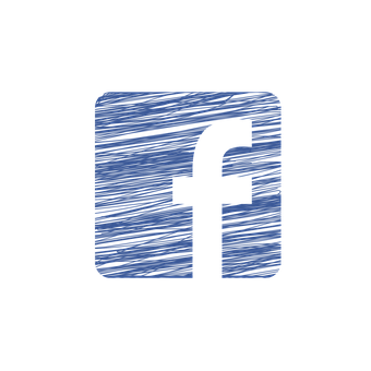 Textured Facebook Logoon Black Background PNG Image