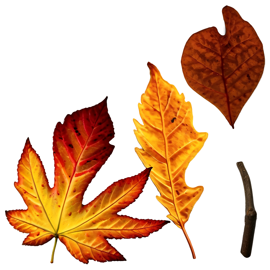 Textured Fall Leaf Png Rcy PNG Image