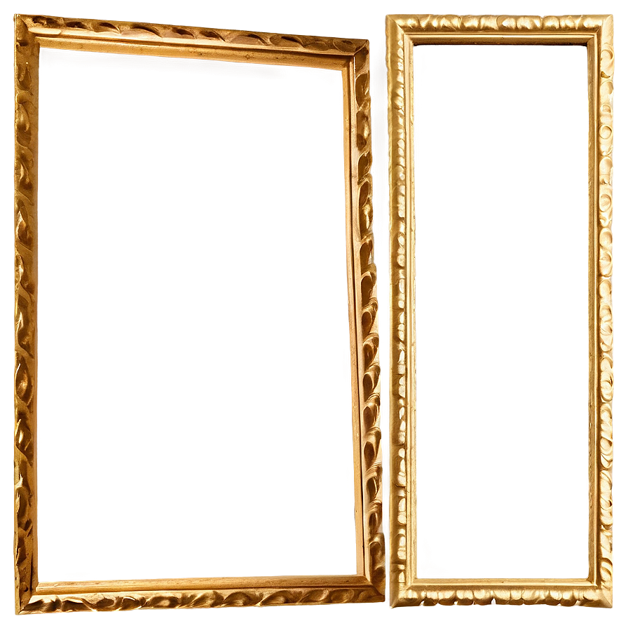 Textured Gold Frame Png 05252024 PNG Image