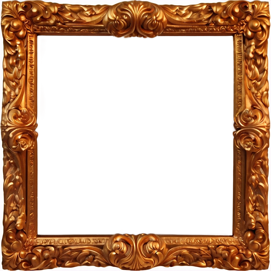 Textured Gold Frame Png Adx PNG Image