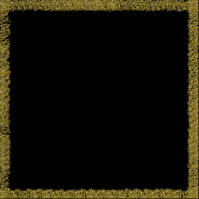 Textured Golden Border Frame PNG Image