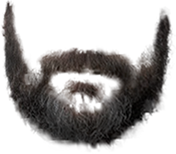 Textured Moustache Graphic PNG Image