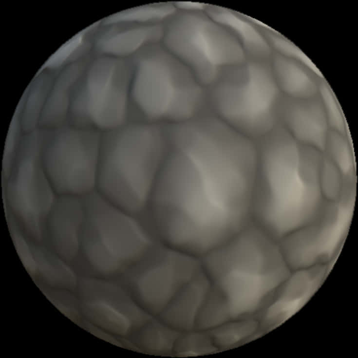 Textured Sphere3 D Render PNG Image