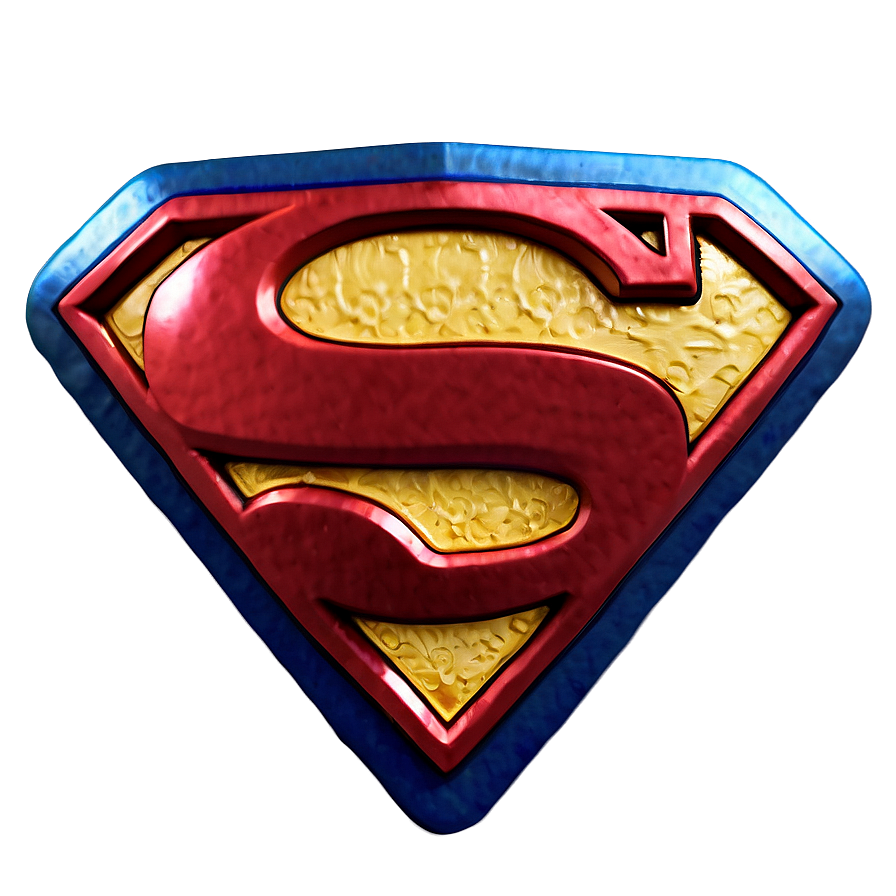 Textured Superman Logo Png 05242024 PNG Image