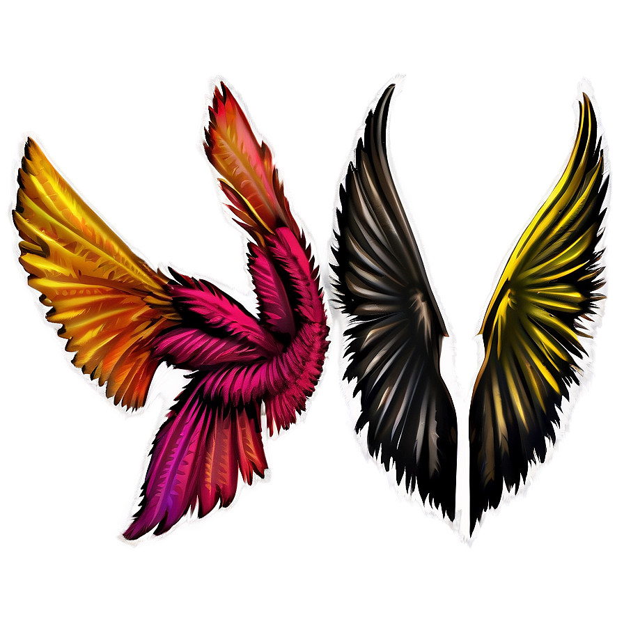 Textured Wings Png 2 PNG Image