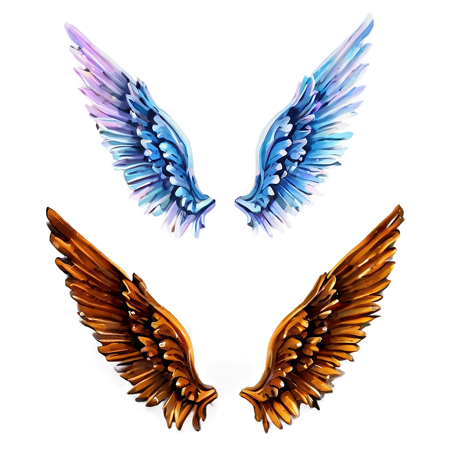 Textured Wings Png Ydj PNG Image