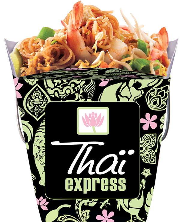 Thai Express Noodle Box PNG Image