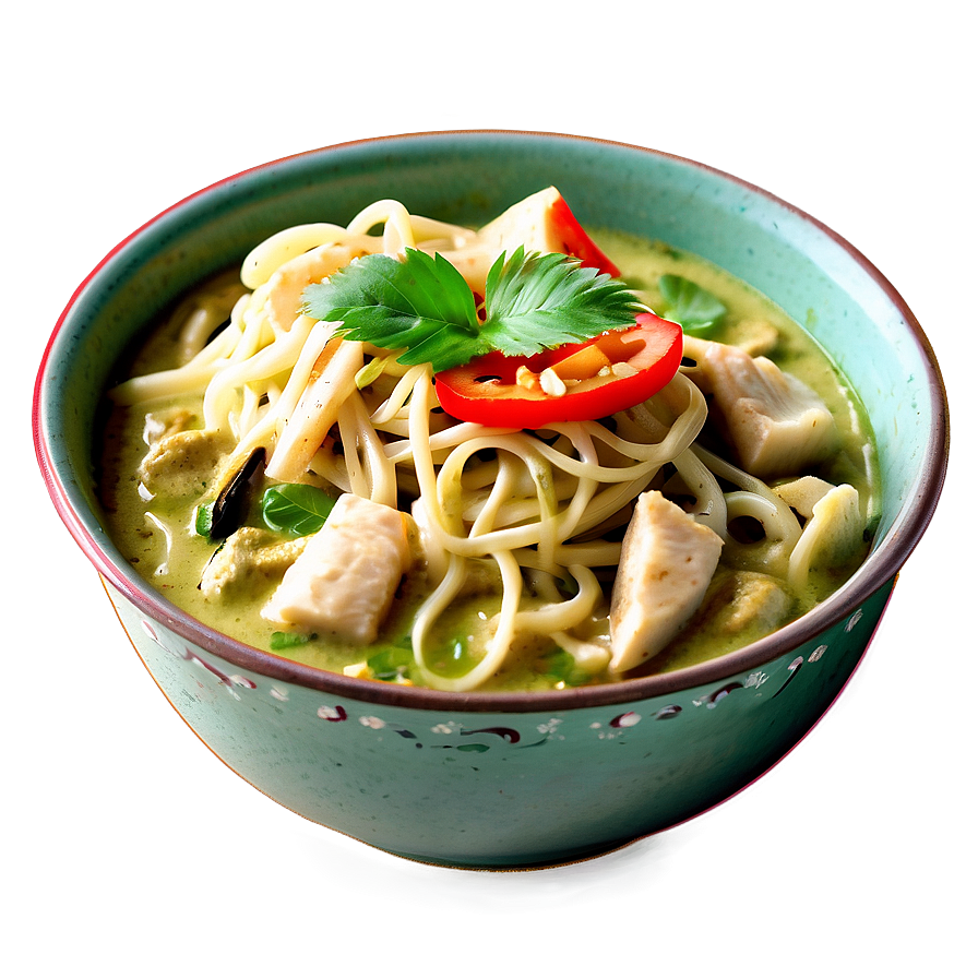 Thai Green Curry Noodles Png Epw42 PNG Image