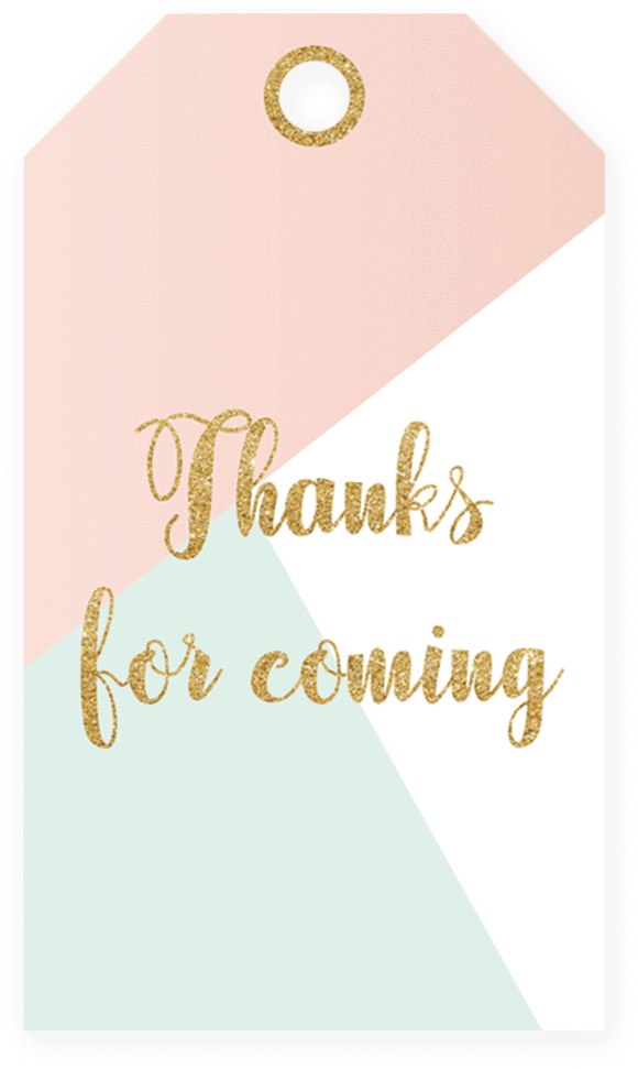 Thanksfor Coming Tag PNG Image