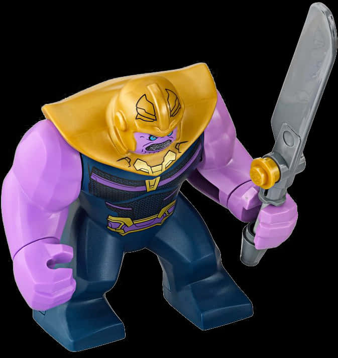 Thanos Figure With Sword PNG Image