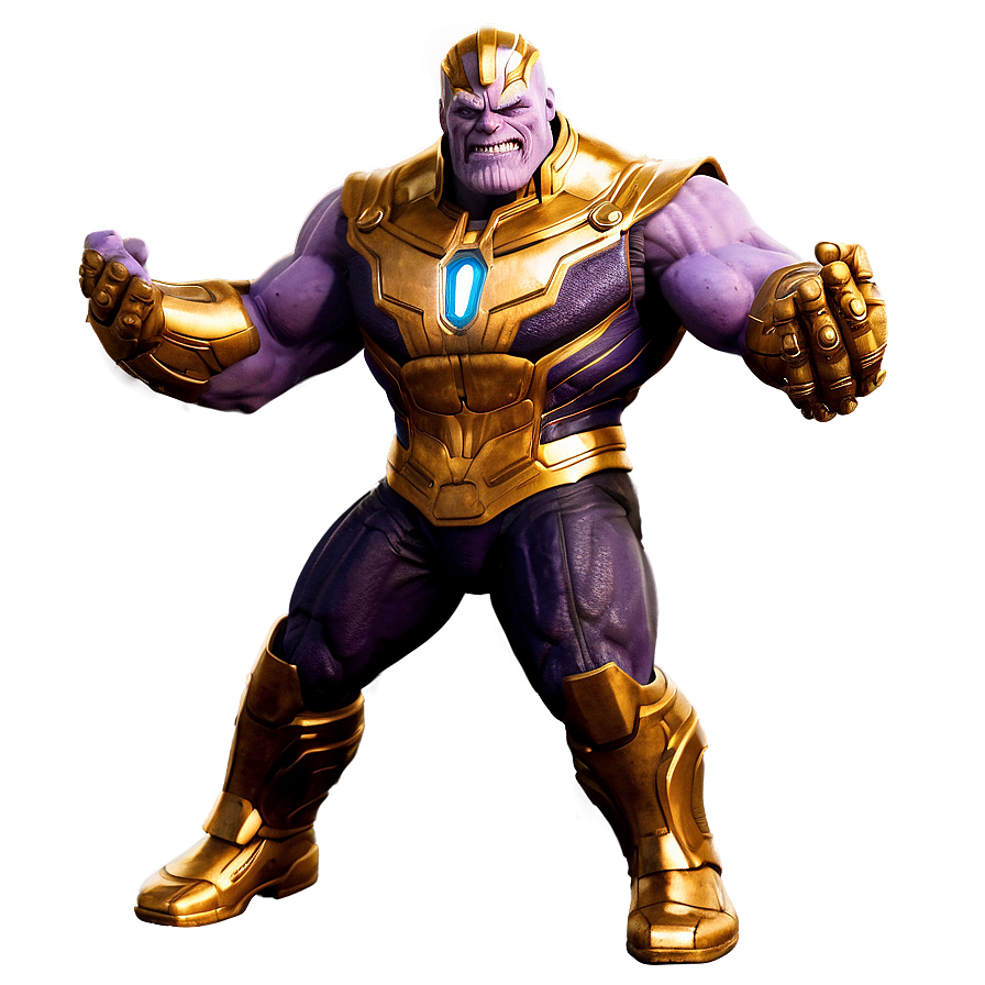 Thanos Full Body Artwork Png Edl PNG Image