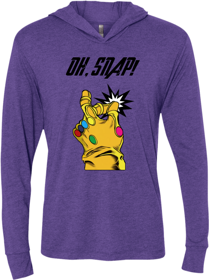 Thanos Inspired Snap Hoodie PNG Image