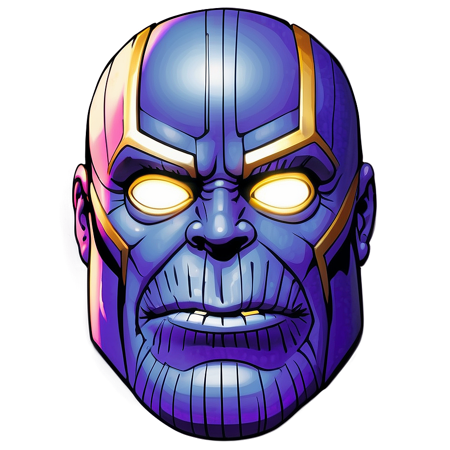 Thanos Smirking Face Png 05212024 PNG Image