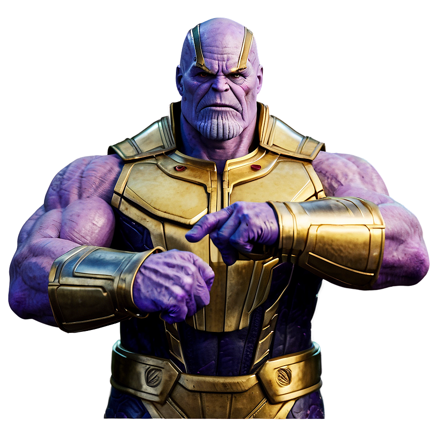 Thanos With Gauntlet Off Png Fcf PNG Image