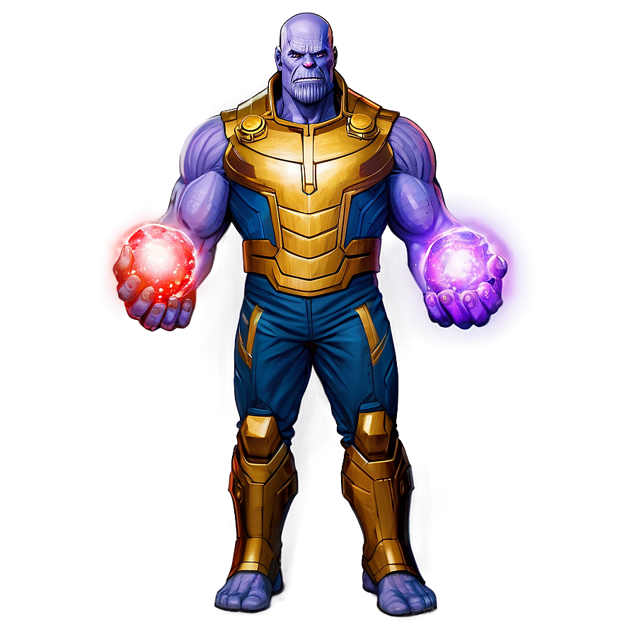 Thanos With Infinity Stones Png Poq PNG Image