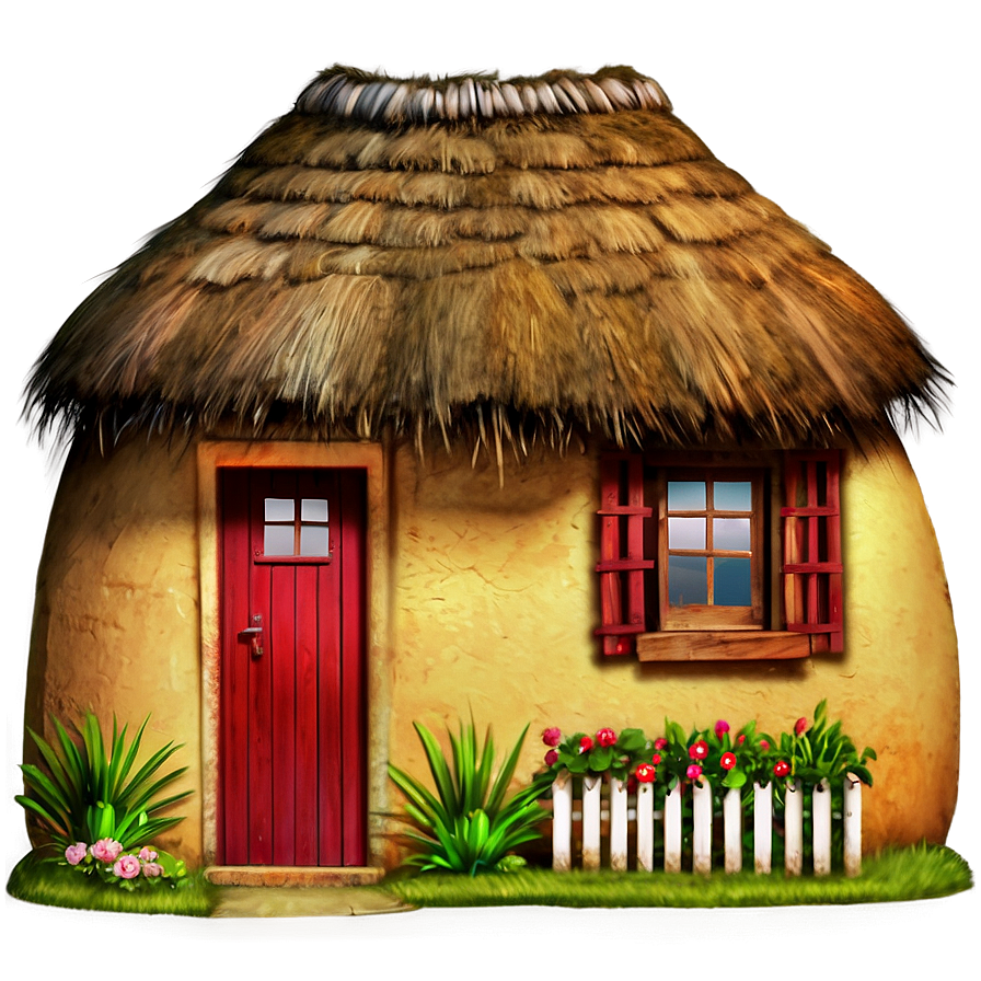 Thatched Roof Cottage Png Bdg PNG Image