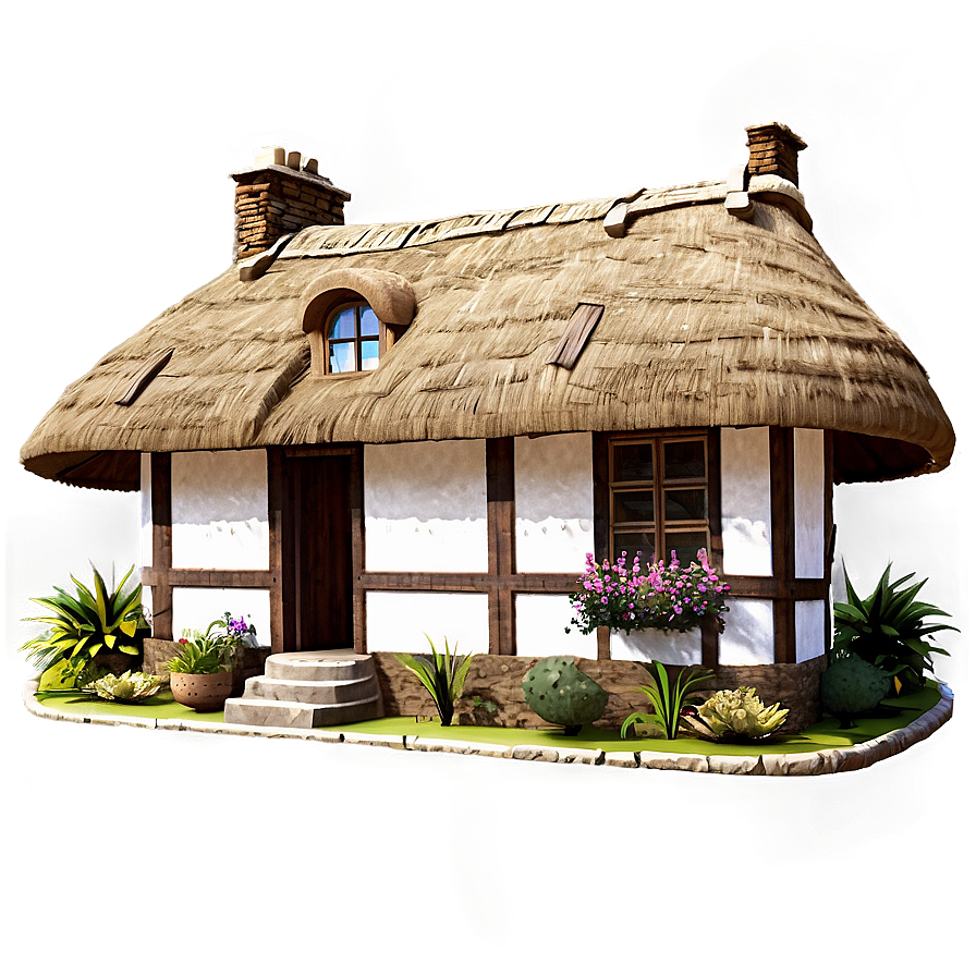 Thatched Roof Cottage Png Yfe16 PNG Image