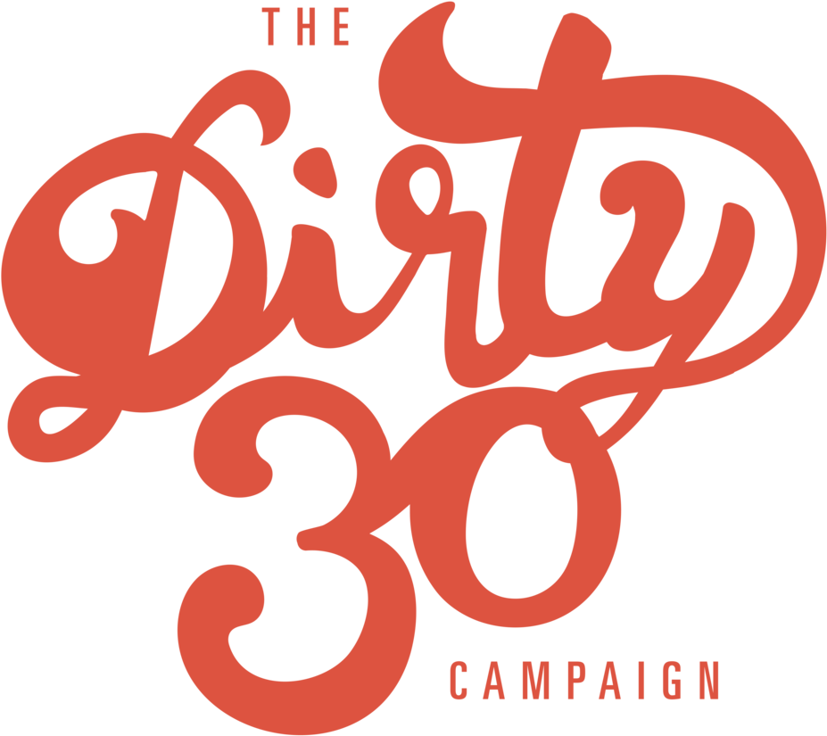 The Dirty30 Campaign Logo PNG Image