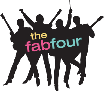 The Fab Four Iconic Silhouette PNG Image