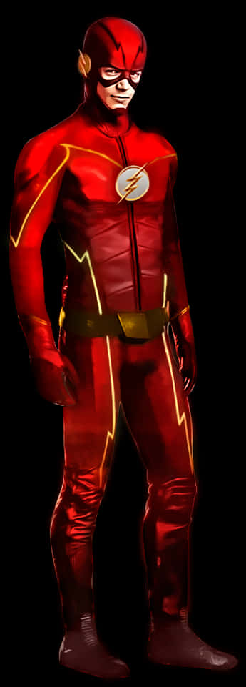 The_ Flash_ Costume_ Portrait PNG Image