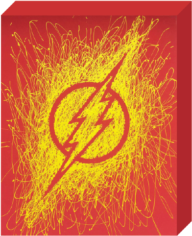 The Flash Logo Energy Background PNG Image