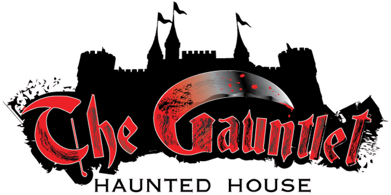 The Gauntlet Haunted House Logo PNG Image