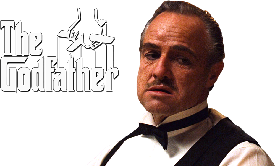 The Godfather Classic Movie Logoand Character PNG Image