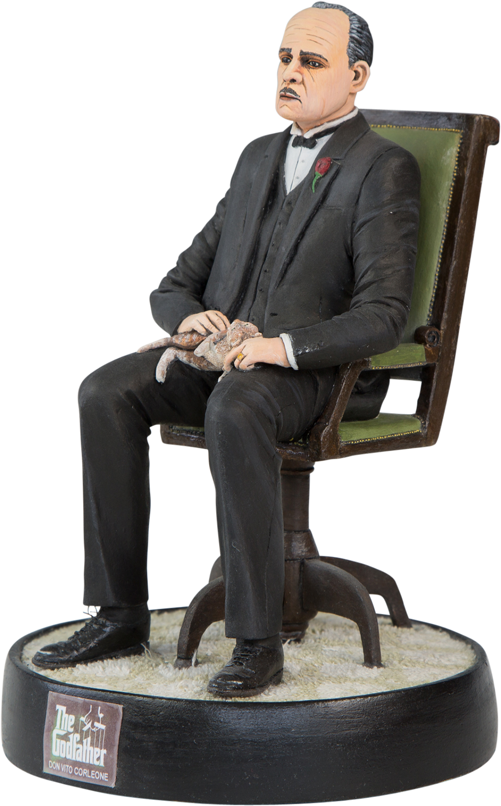 The Godfather Don Vito Corleone Figurine PNG Image