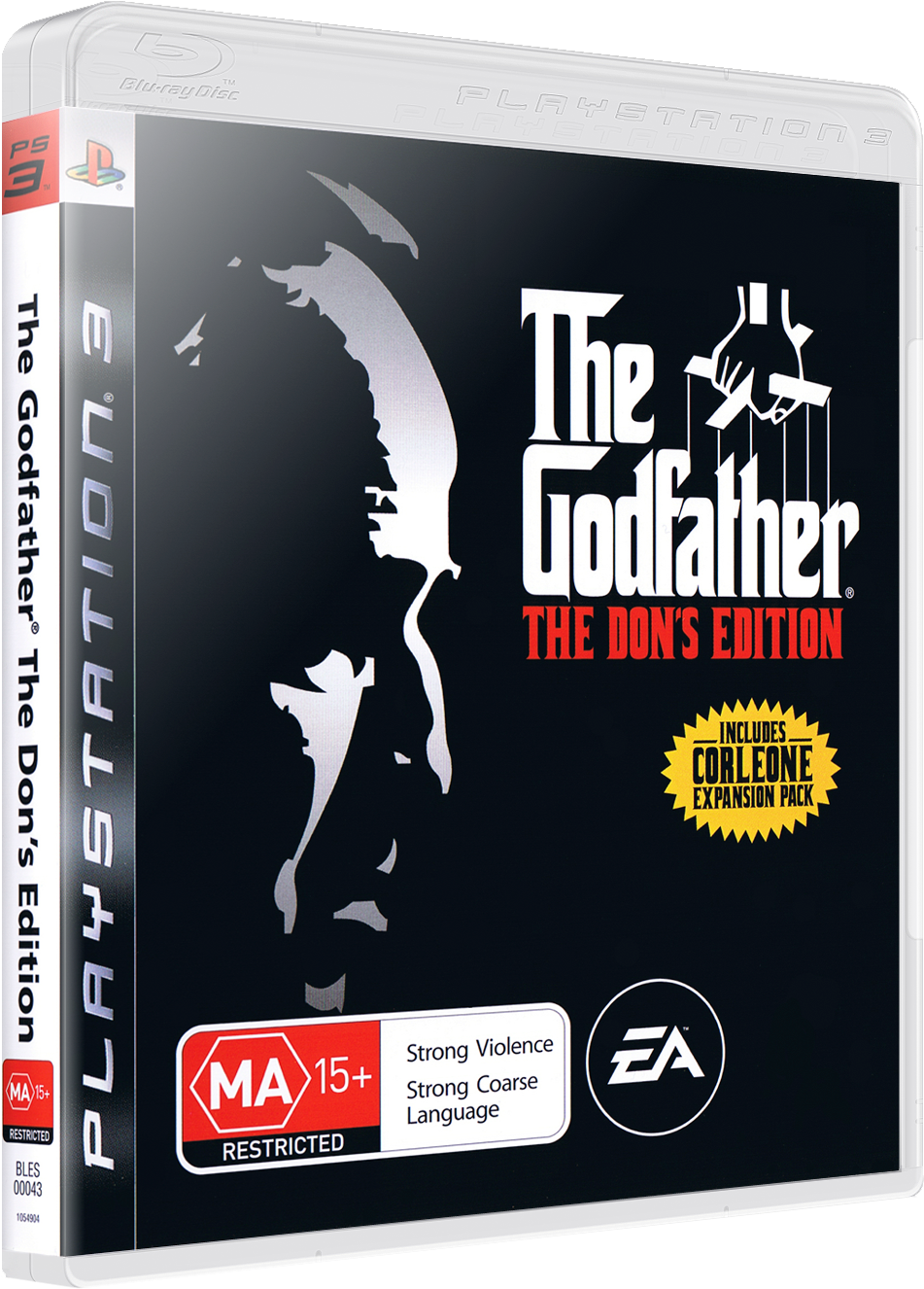 The Godfather Dons Edition P S3 Game Cover PNG Image