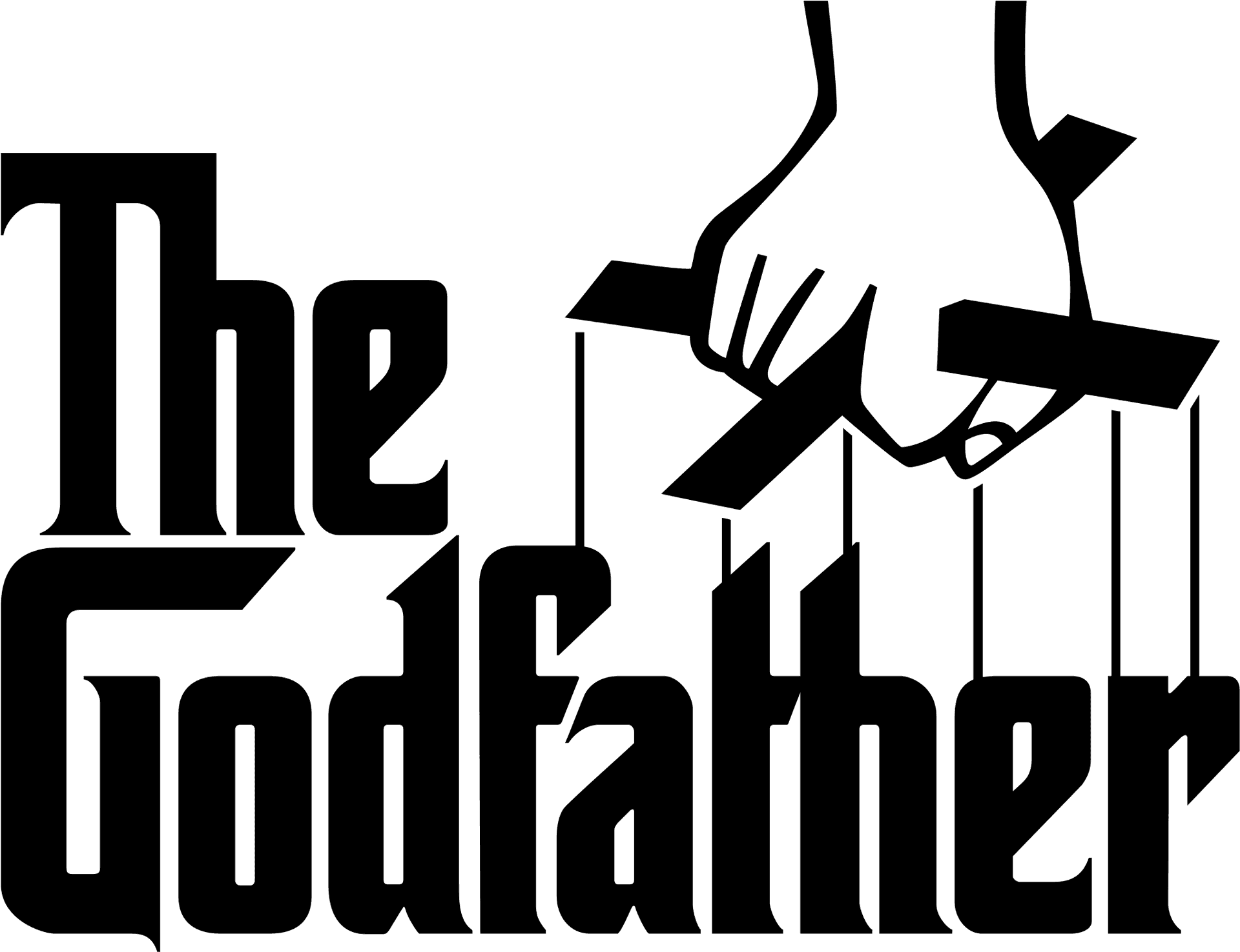 The Godfather Logowith Puppeteer Hands PNG Image