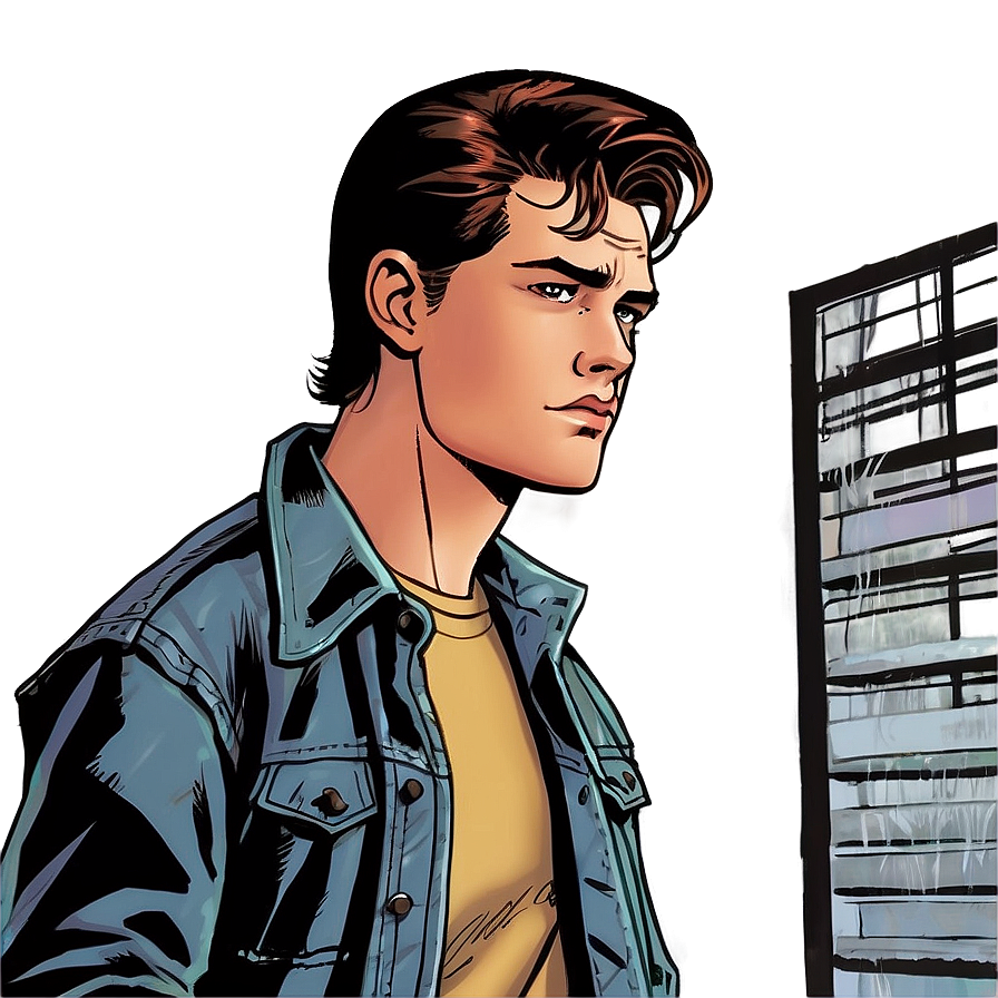 The Outsiders Graphic Novel Style Png 80 PNG Image