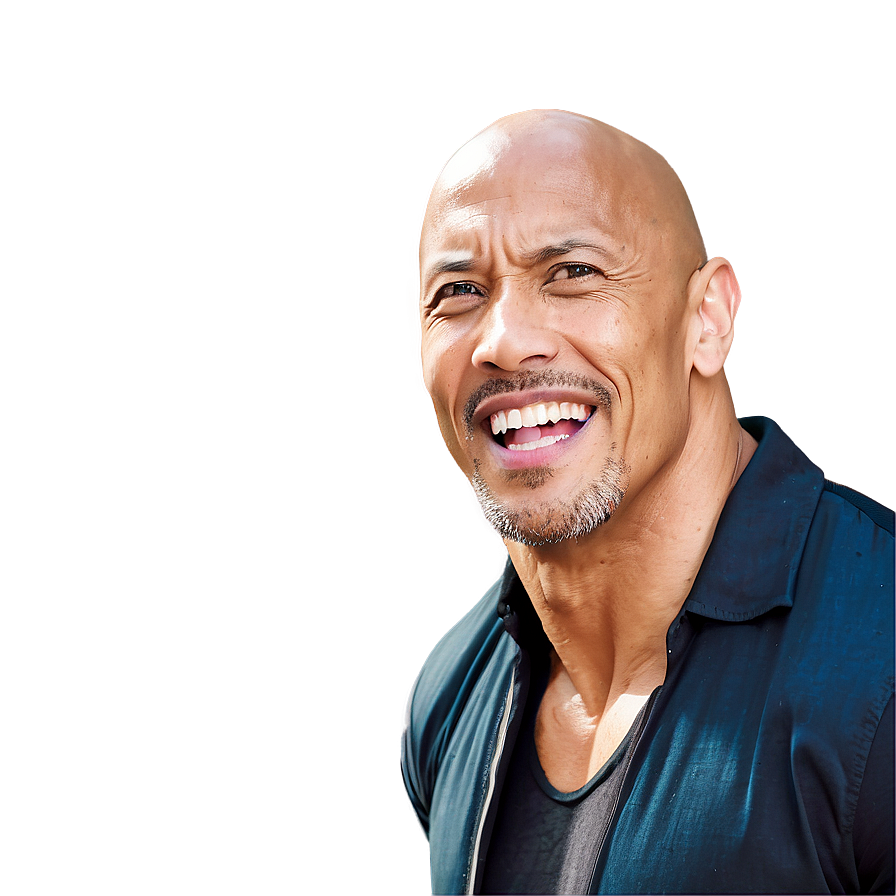 The Rock Laughing Png 05232024 PNG Image