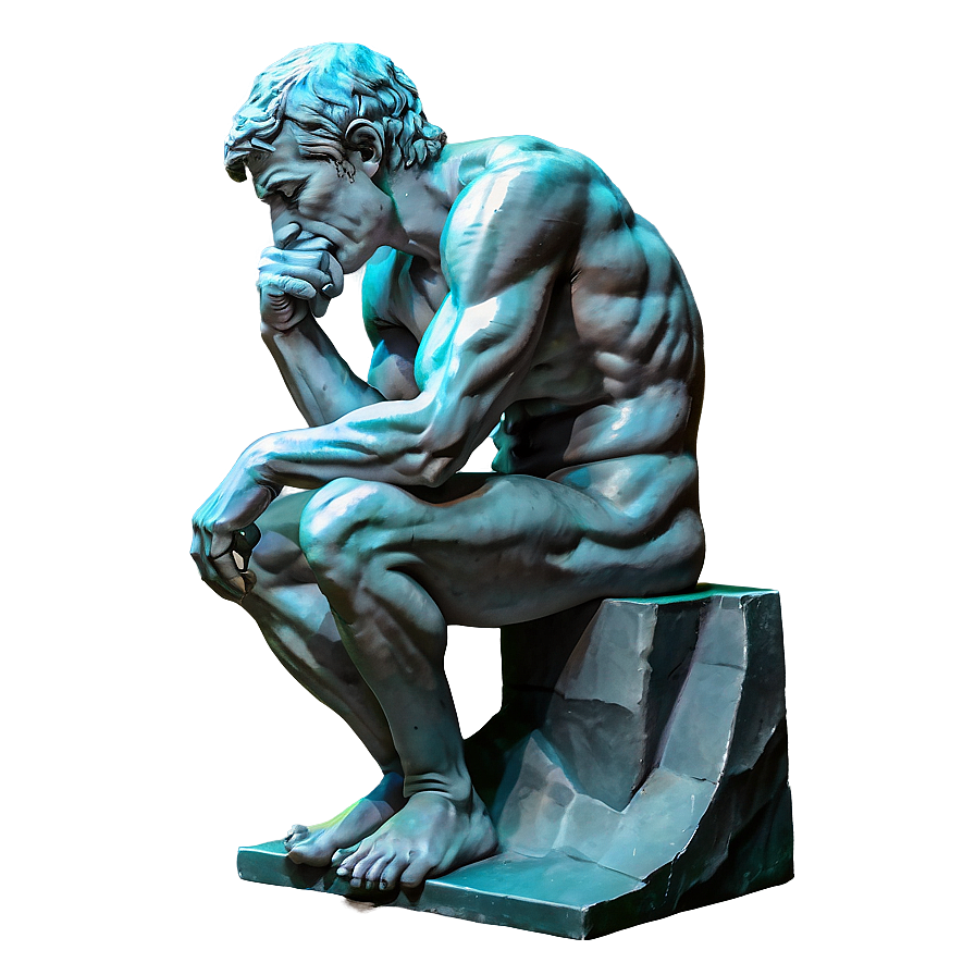 The Thinker As Artistic Inspiration Png 06132024 PNG Image