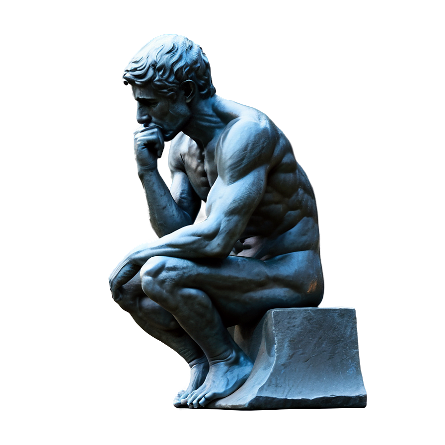 The Thinker As Artistic Inspiration Png 06132024 PNG Image