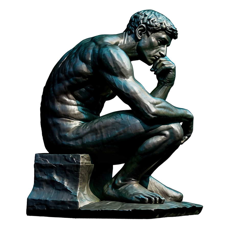 The Thinker B PNG Image