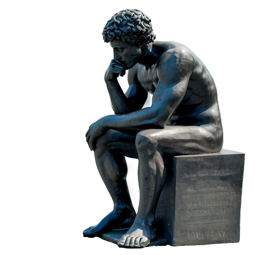 The Thinker In Academic Context Png Hkt PNG Image