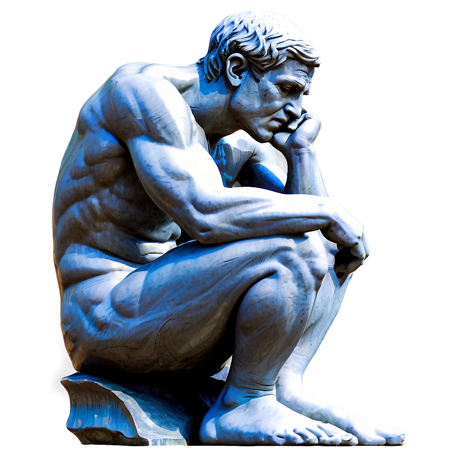 The Thinker Perspective View Png Wxo PNG Image