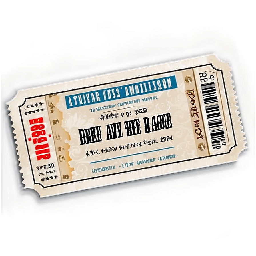 Theater Admission Ticket Png Eht PNG Image